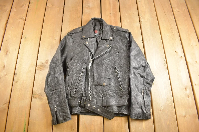 Vintage 1980s Leather Biker Jacket Size 34 Refined Women's Velvet Refined Women's Velvet Vintage 1980s Leather Biker Jacket Size 34 Refined Women's Velvet Refined Women's Velvet
