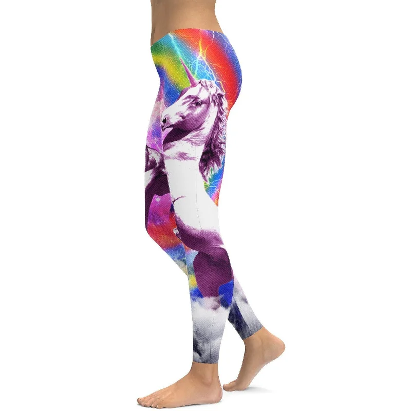 Rainbow Unicorn Leggings Artistic Women's Avant -  Artistic Women's Avant - 