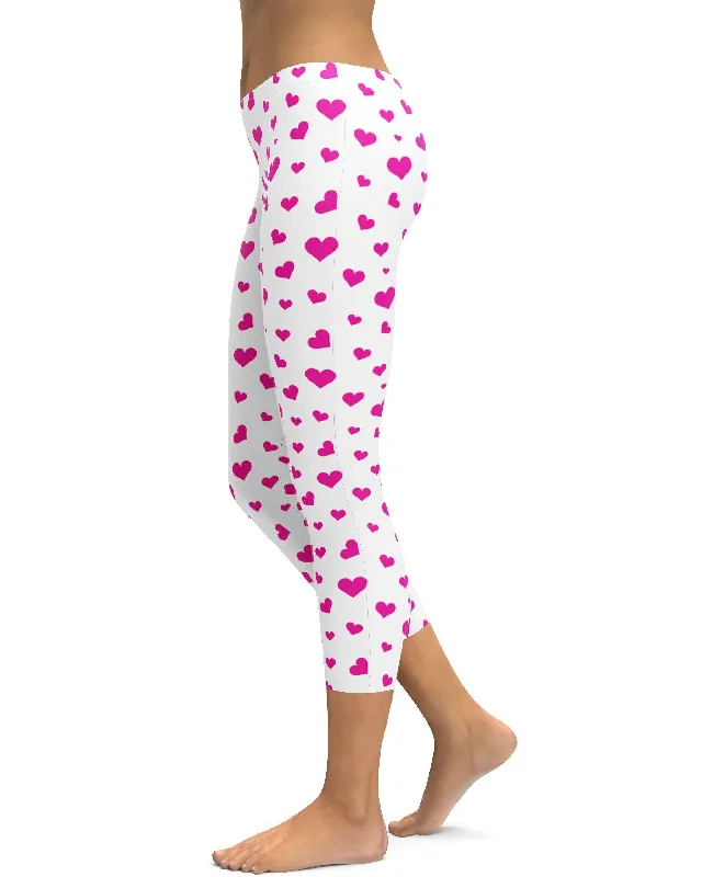 Pink Hearts Capris Dapper Women's 1920S Dapper Women's 1920S