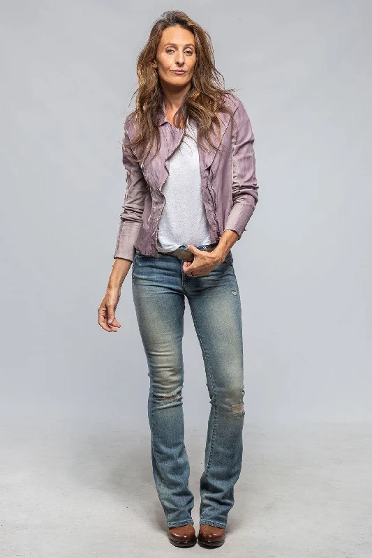 Natalia Lightweight Leather Jacket In Dusty Rose Refined Women's Hand - crafted Refined Women's Hand - crafted Natalia Lightweight Leather Jacket In Dusty Rose Refined Women's Hand - crafted Refined Women's Hand - crafted