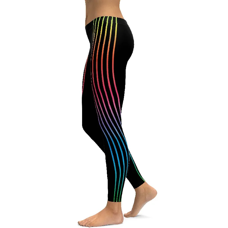 Vertical Neon Stripes Leggings Refined Women's Hand - crafted Refined Women's Hand - crafted Vertical Neon Stripes Leggings Refined Women's Hand - crafted Refined Women's Hand - crafted