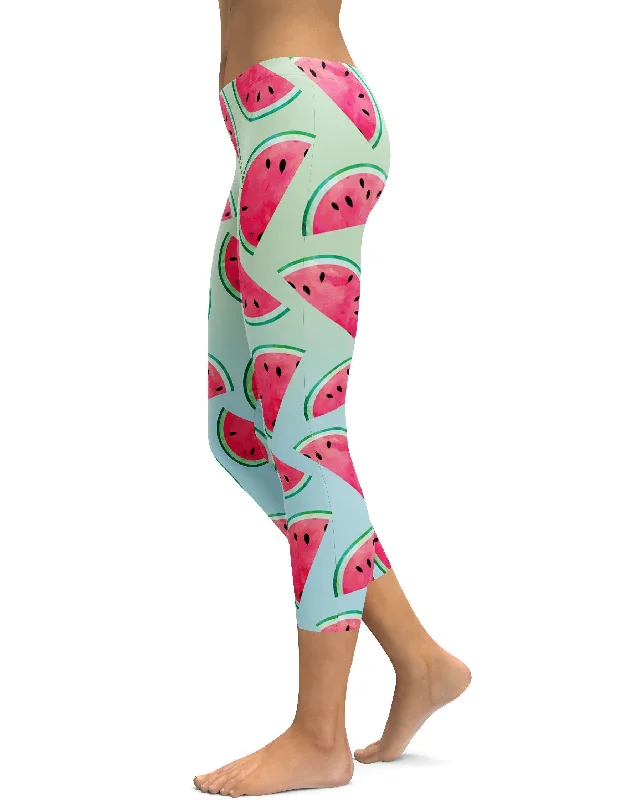 Watermelon Capris Feminine Women's Soft  Feminine Women's Soft 