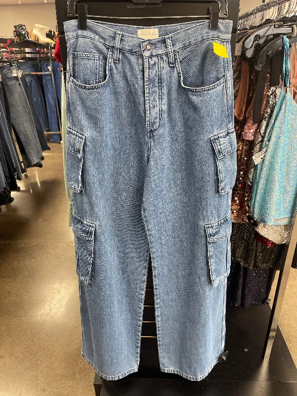 Jeans Wide Leg By Favorite Daughter In Blue Denim, Size: 6 Confident Women's Power Confident Women's Power