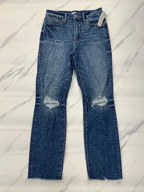 Jeans Skinny By Good American In Blue, Size: 2 Sleek Women's  Sleek Women's 