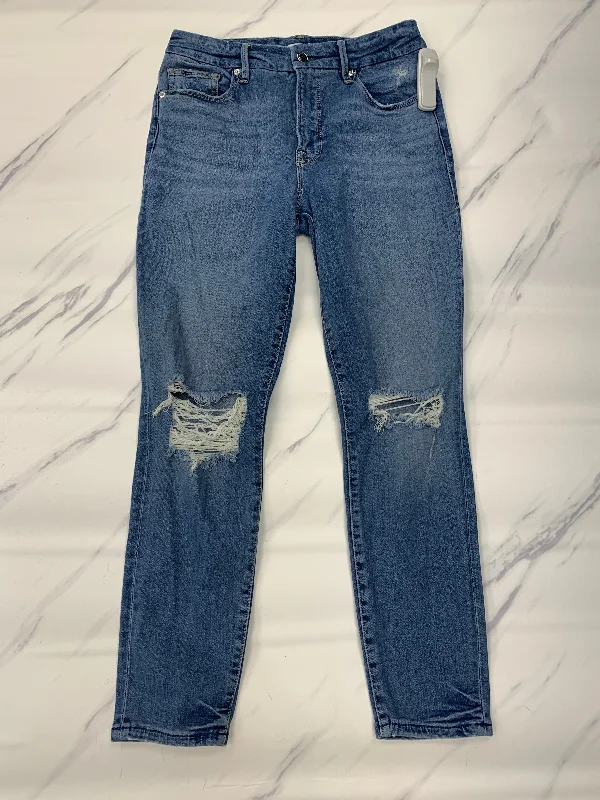 Jeans Skinny By Good American In Blue, Size: 8 Feminine Women's Style Feminine Women's Style Jeans Skinny By Good American In Blue, Size: 8 Feminine Women's Style Feminine Women's Style