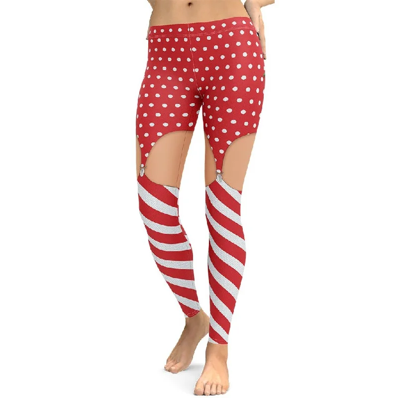 Christmas Suspenders Leggings Confident Women's Power Confident Women's Power