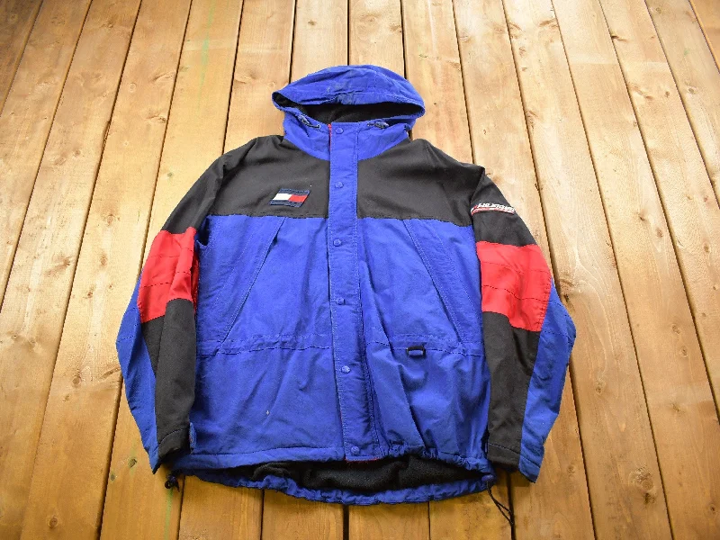 Vintage 1990s Tommy Hilfiger Hilfiger Athletics Winter Jacket Edgy Women's Punk Edgy Women's Punk Vintage 1990s Tommy Hilfiger Hilfiger Athletics Winter Jacket Edgy Women's Punk Edgy Women's Punk