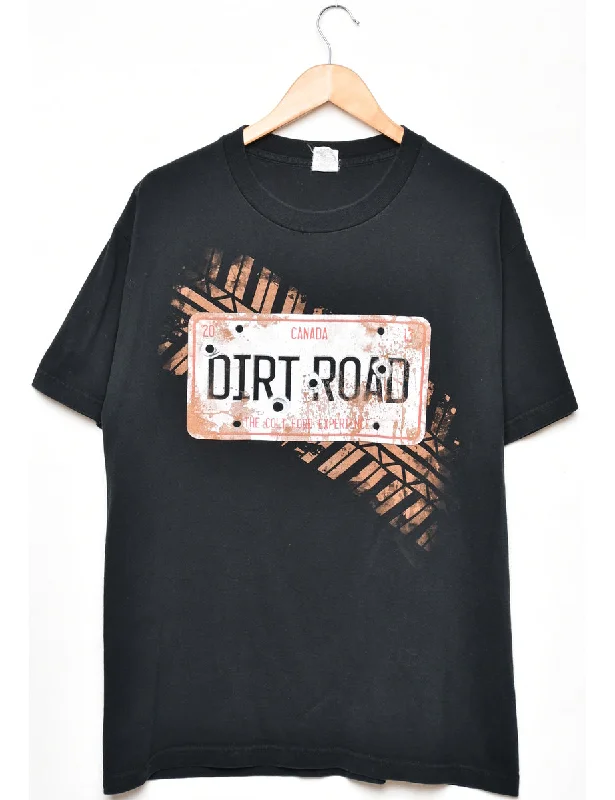 Canada Dirt Road Printed T-shirt - L Bold Women's Animal Print Bold Women's Animal Print
