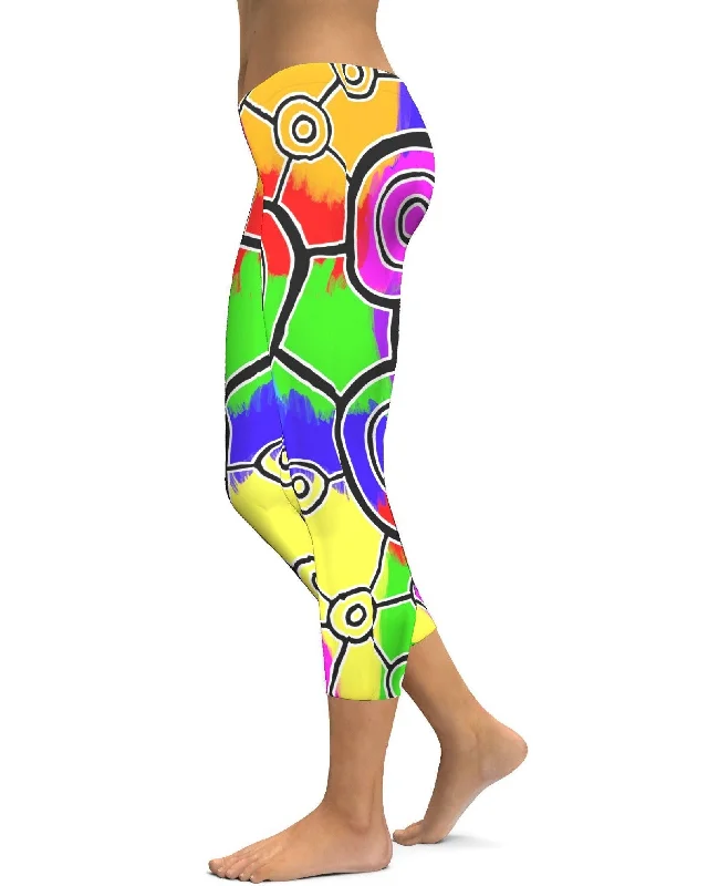 Bright Mob Capris Bold Women's Statement Bold Women's Statement