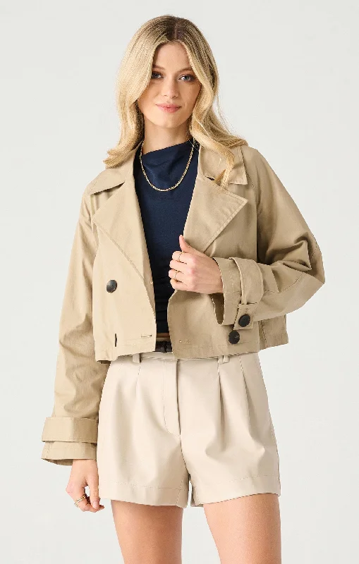 Blair Cropped Trench Coat European European