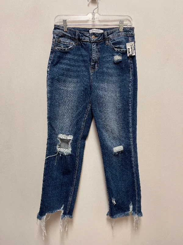 Jeans Straight By Vervet In Blue Denim, Size: 8 Relaxed Women's  Relaxed Women's 