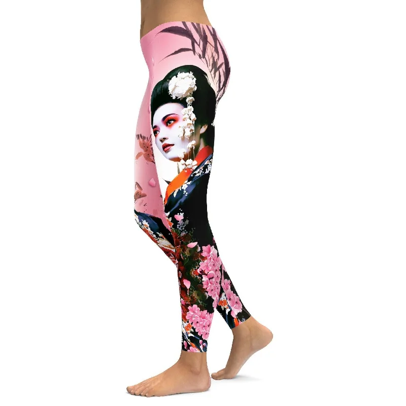 Geisha Leggings Hip Women's Retro Hip Women's Retro