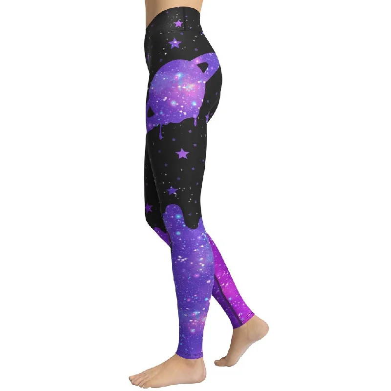 Melting Galaxy Yoga Leggings Laid - back Women's Style Laid - back Women's Style