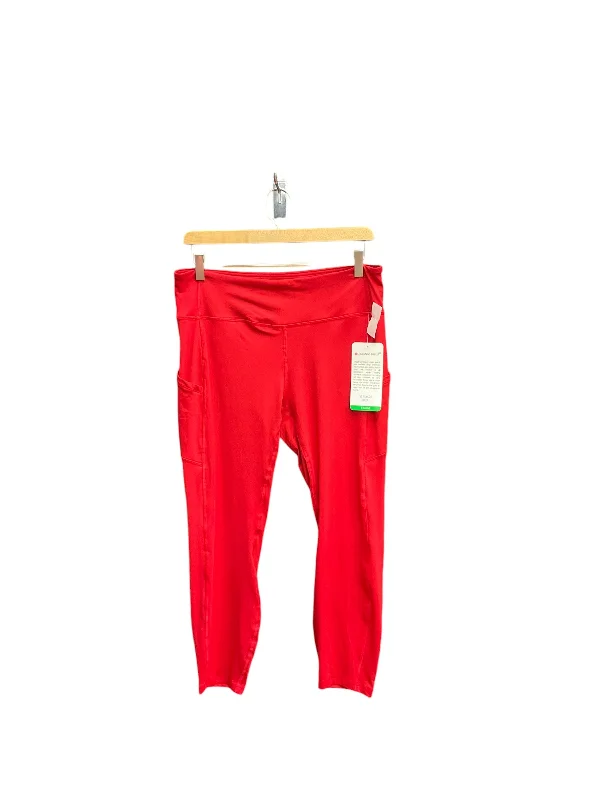 Athletic Leggings By Clothes Mentor In Red, Size: Xl Country Country