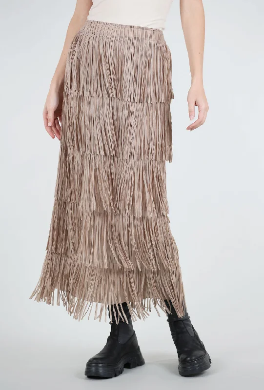 Layered Fringe Tiered Skirt, Taupe Tough Women's Military - inspired Tough Women's Military - inspired Layered Fringe Tiered Skirt, Taupe Tough Women's Military - inspired Tough Women's Military - inspired