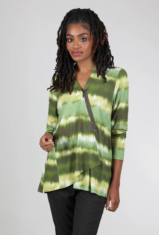 Asym Zip Knit Jacket, Fern Artistic Women's Hand - painted Artistic Women's Hand - painted Asym Zip Knit Jacket, Fern Artistic Women's Hand - painted Artistic Women's Hand - painted