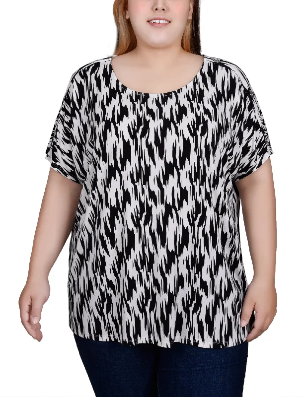 Plus Size Short Sleeve Extended Sleeve Tunic Top Sustainable Organic Sustainable Organic Plus Size Short Sleeve Extended Sleeve Tunic Top Sustainable Organic Sustainable Organic