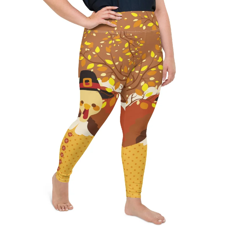 Thanksgiving Plus Size Leggings Vintage Women's 1970S  Vintage Women's 1970S 