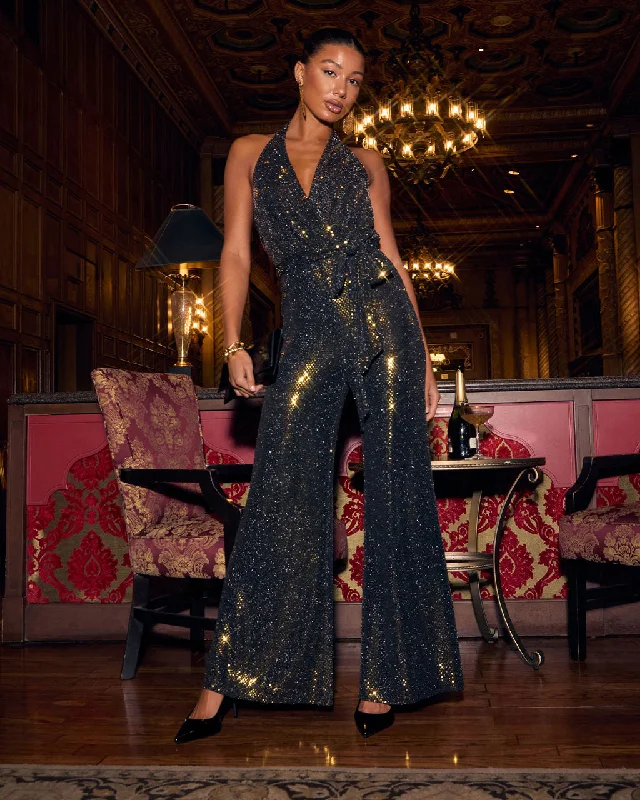 New Beginnings Metallic Halterneck Jumpsuit Bold Women's Animal Print Bold Women's Animal Print New Beginnings Metallic Halterneck Jumpsuit Bold Women's Animal Print Bold Women's Animal Print