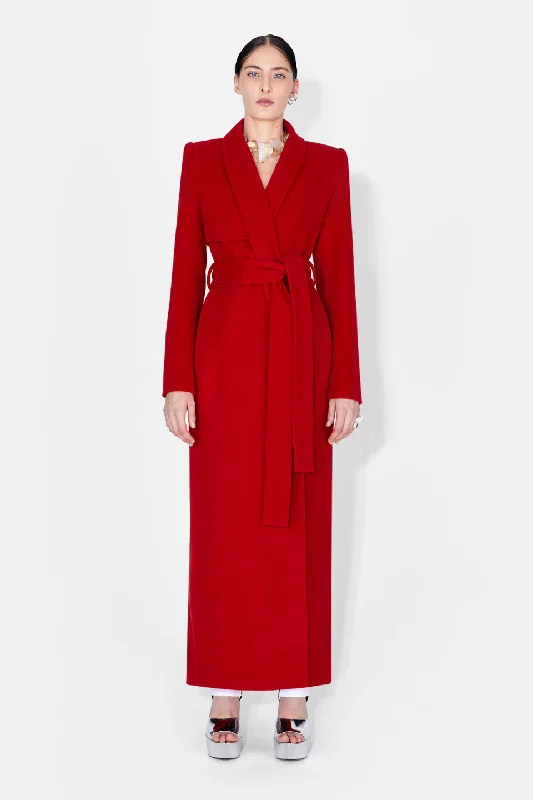Trench Coat - Cardinal Red Confident Women's Power Confident Women's Power