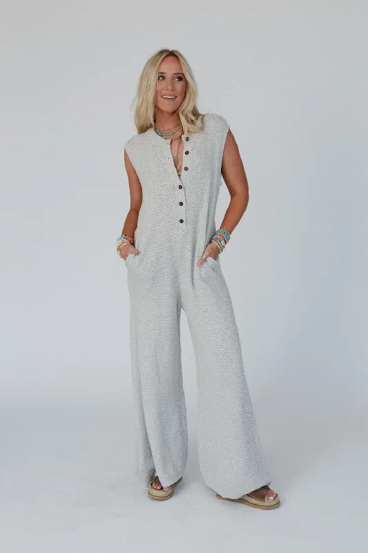 So In Love Button Up Jumpsuit - Heather Gray Stylish Women's Tropical Stylish Women's Tropical So In Love Button Up Jumpsuit - Heather Gray Stylish Women's Tropical Stylish Women's Tropical