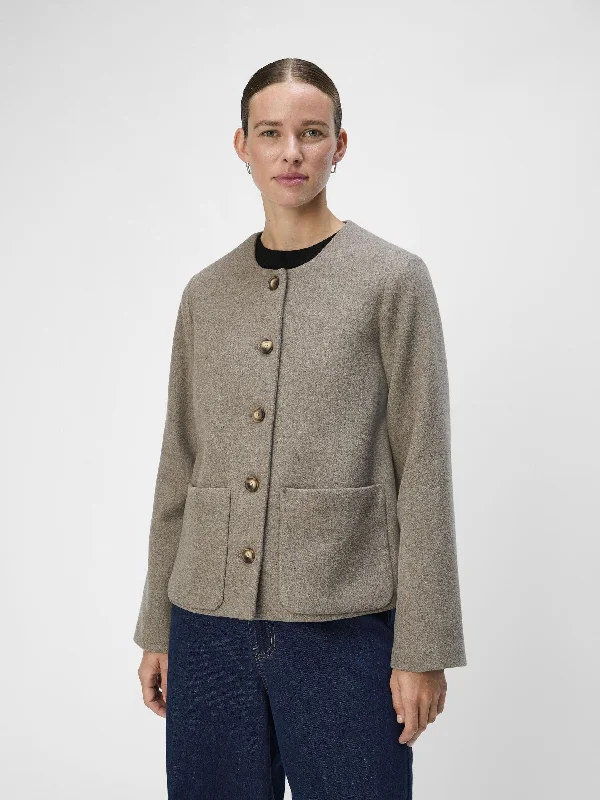Pisa Wool Jacket (Desert Taupe/Melange) Cool Women's Skate Cool Women's Skate