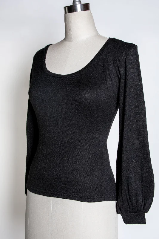 Grace Top - Softie Knit, Noir Sleek Women's  Sleek Women's 