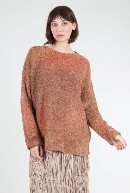 Hand-Painted Josiane Sweater, Flame Dapper Women's 1920S Dapper Women's 1920S