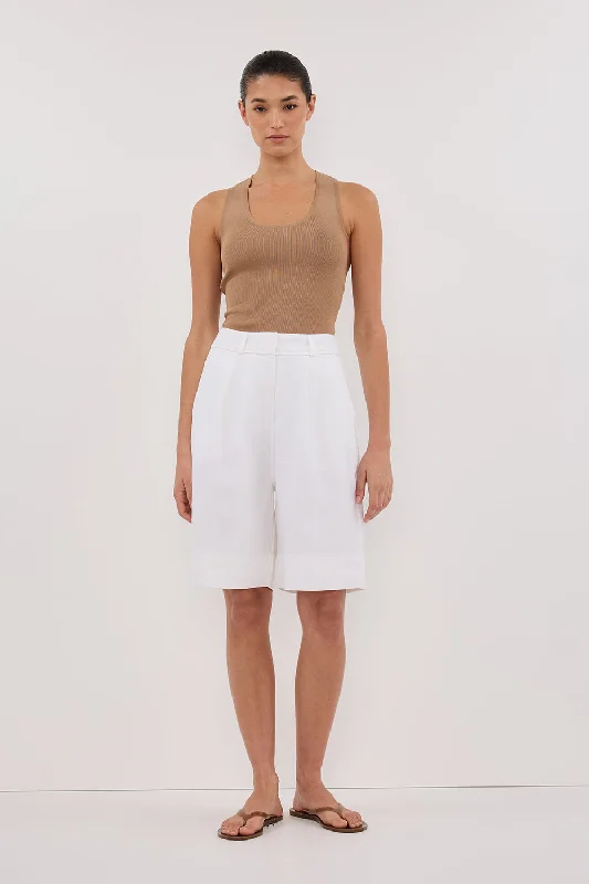 DEVIN TAN RACER KNIT TANK Sophisticated Women's Tailored Sophisticated Women's Tailored DEVIN TAN RACER KNIT TANK Sophisticated Women's Tailored Sophisticated Women's Tailored