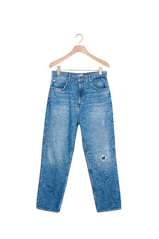 Jean droit déchiré British Gentlewoman Style British Gentlewoman Style