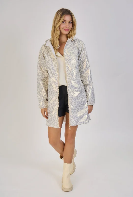 Iris Reversible Waterproof Parka (Beige/Leopard Print) Elegant Women's Elegant Women's Iris Reversible Waterproof Parka (Beige/Leopard Print) Elegant Women's Elegant Women's