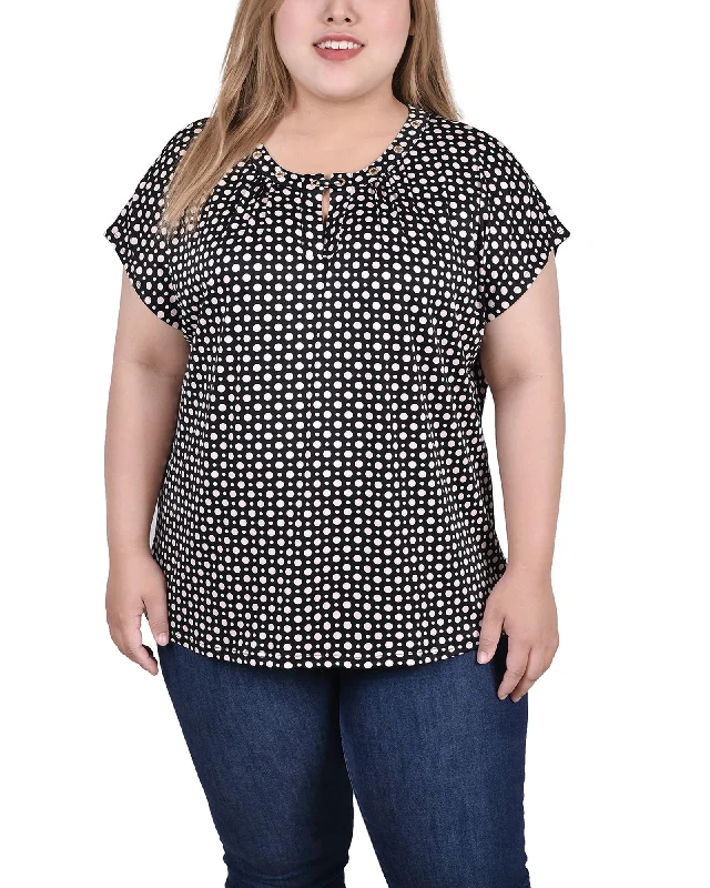 Black White Pink Dot
