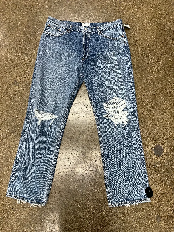 Jeans Straight By Agolde In Blue Denim, Size: 34/16 Rugged Women's Outdoor  Rugged Women's Outdoor 