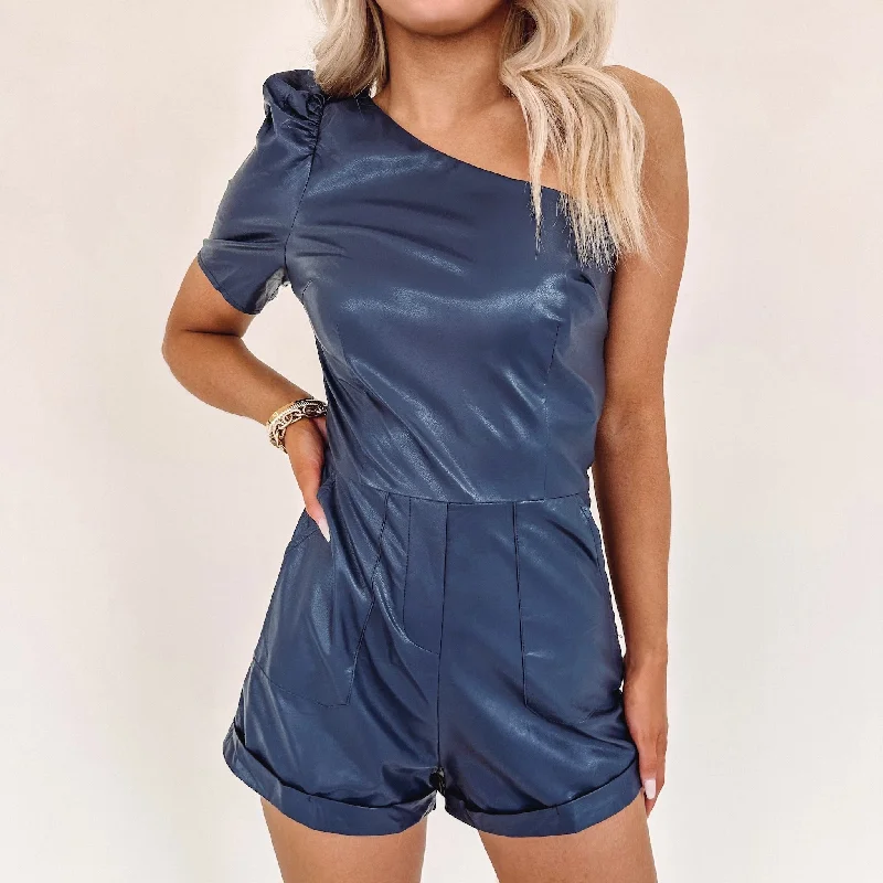 Mary Grant Romper - Navy Vacation Vacation