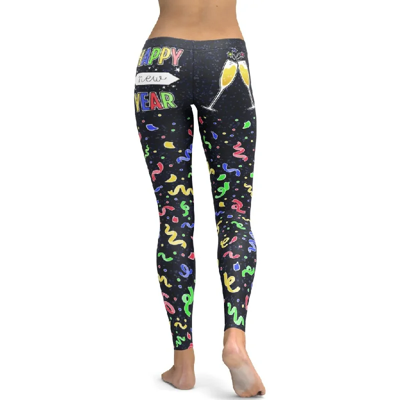 New Year Cheers Leggings Vacation Vacation