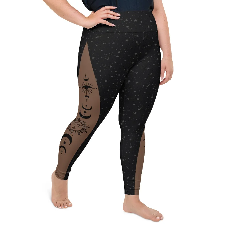 Crescent Moon Plus Size Leggings Monochromatic Office Style Monochromatic Office Style Crescent Moon Plus Size Leggings Monochromatic Office Style Monochromatic Office Style