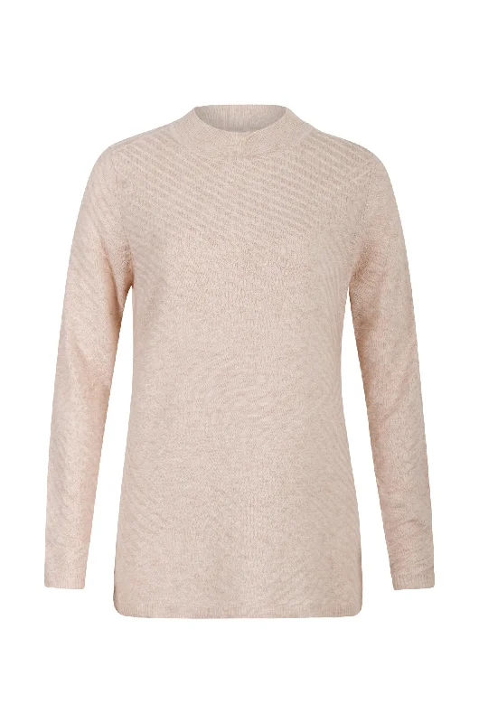 Touch of Wool Turtle neck Jumper | PARCHMENT | 6333ZR Trendy Women's  Trendy Women's 