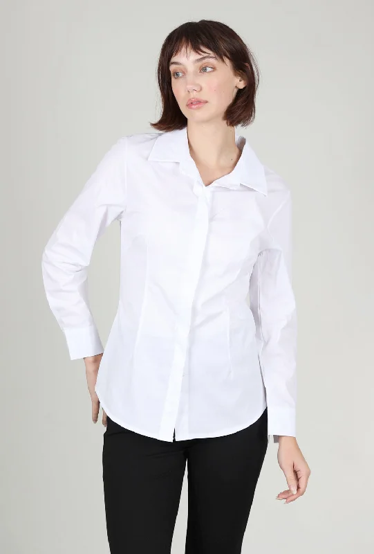 Classic Button Up Shirt, White garde garde