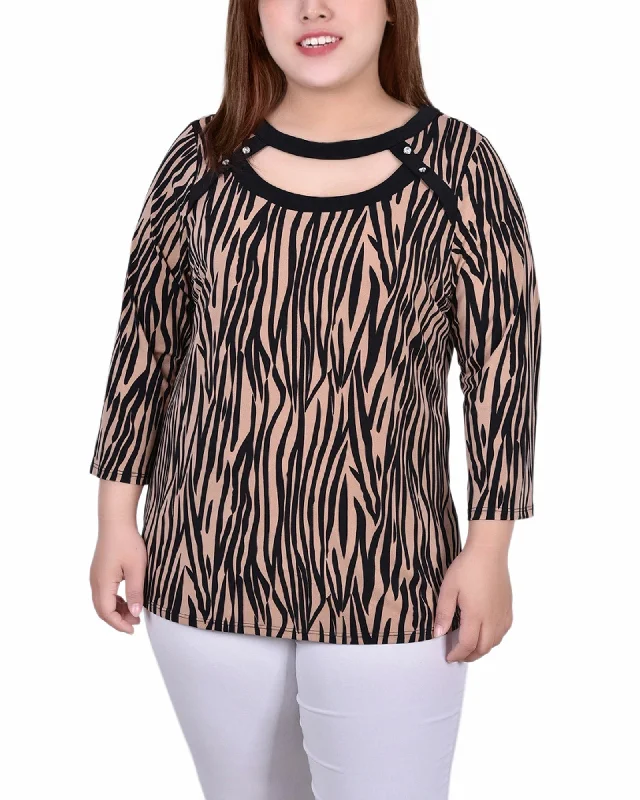 Taupe Black Zebra