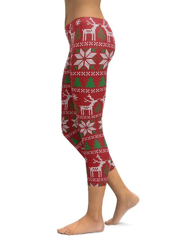 Red Ugly Christmas Capris Practical Women's Quick - dry Practical Women's Quick - dry Red Ugly Christmas Capris Practical Women's Quick - dry Practical Women's Quick - dry