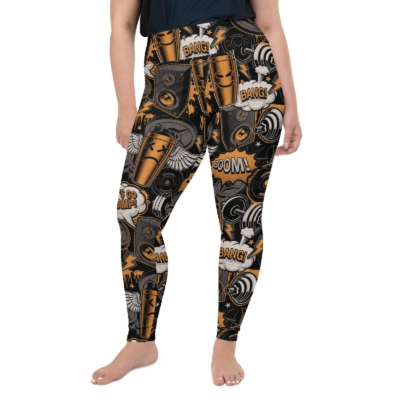 Gym Passion Plus Size Leggings Dapper Women's 1920S Dapper Women's 1920S