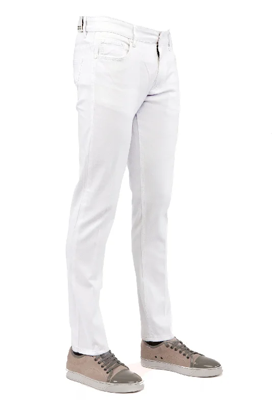 Men's Skinny-Stretch Jean, White 714 Gym Gym