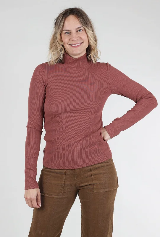 L/S Mockneck, Redwood Traditional Women's  Traditional Women's 
