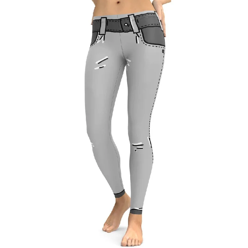Cartoonized Monochrome Leggings Stylish Women's Neon Stylish Women's Neon