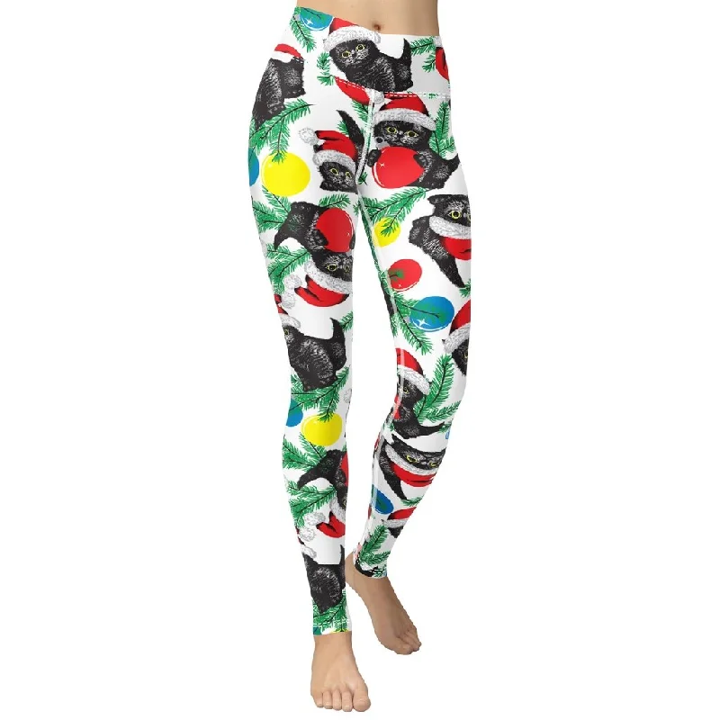 Cute Christmas Cat Yoga Leggings Confident Women's High - fashion Confident Women's High - fashion Cute Christmas Cat Yoga Leggings Confident Women's High - fashion Confident Women's High - fashion