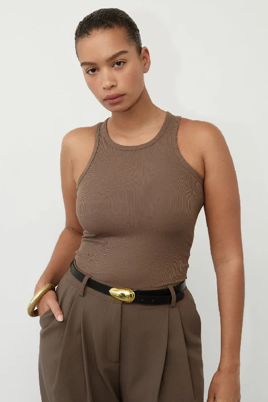 NINA CLOVER RACER KNIT TANK Sleek Women's  Sleek Women's 