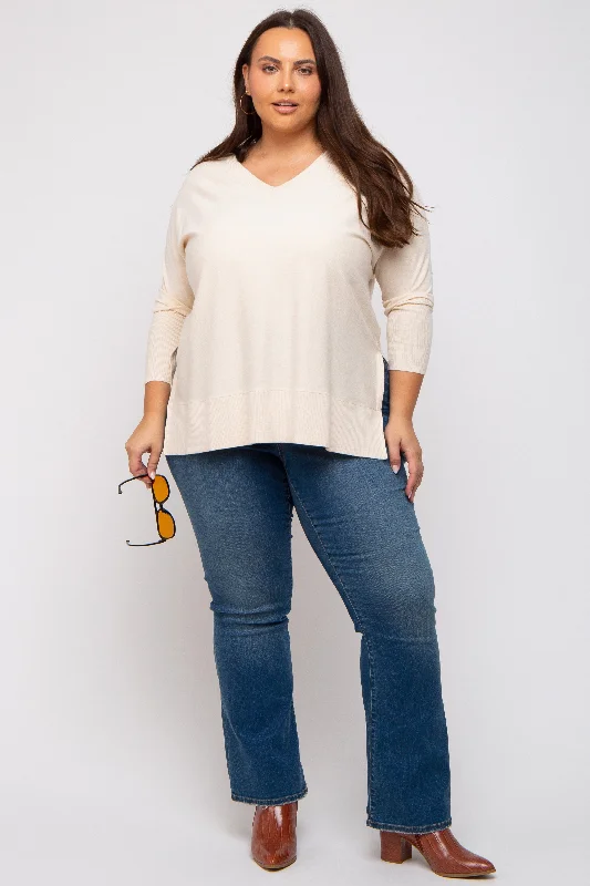 Cream Knit Long Dolman Sleeve Plus Top Bold Women's Statement Bold Women's Statement Cream Knit Long Dolman Sleeve Plus Top Bold Women's Statement Bold Women's Statement