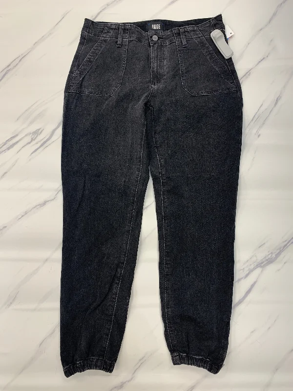 Jeans Straight By Paige In Black, Size: 6 Feminine Women's Soft Feminine Women's Soft Jeans Straight By Paige In Black, Size: 6 Feminine Women's Soft Feminine Women's Soft