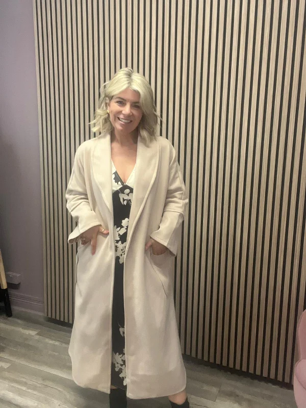OLIVIA BELTED COAT (BISCUIT) Hip Women's Retro Hip Women's Retro