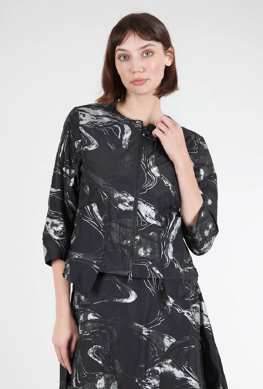 Arturo Jacket, Chrome/Black Sustainable Organic Sustainable Organic